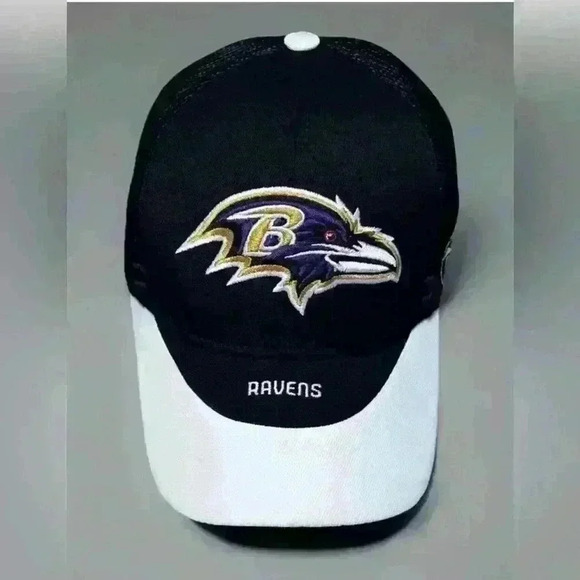 Baltimore Ravens Reebok NFL Equipment Football Hat One Size Fits All Mesh - Picture 1 of 8